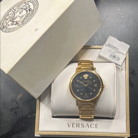 Versace Gold and Black Men's Watch